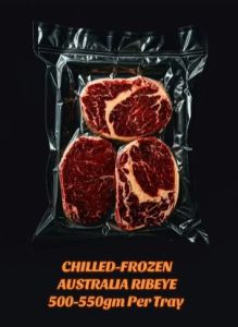 CHILLED - FROZEN AUSTRALIA BEEF RIBEYE 3PCS 500 - 550GM/TRAY