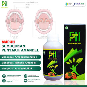 Obat Amandel Paling Ampuh Tanpa Operasi Radang Tenggorokan Amandel Untuk Anak Amandel Dewasa Herbal Amandel Bengkak Amandel Bernanah Amandel Tonsil Amandel Kronis Amandel Menahun - PRO DT HERBA Original