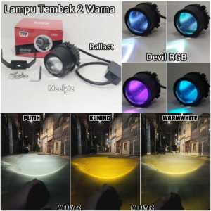 Lampu Tembak foglamp CR7 Cahaya RHD 2 warna High Low  35watt full alumunium  CS1067