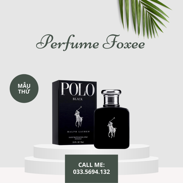 Mẫu thử] Nước hoa nam Chính Hãng Ralph Lauren Polo Black EDT Bí ẩn