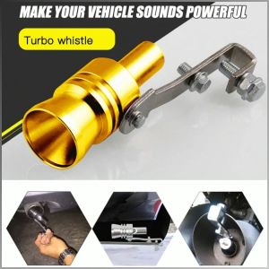Exhaust Fittings Easy to Install Turbine No-punch Suitable for Any Car Model Gold Silver Fashion