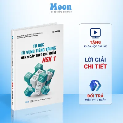 Sách Từ Vựng Tiếng Trung Cho Người Mới Bắt Đầu - 500 Từ Vựng Tiếng Trung HSK1 Moonbook