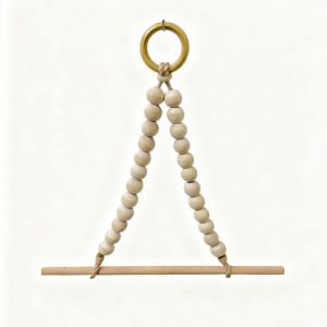 ZGNAY MALL Non Punching Bead Paper Roll Holder Wall Mounted Hanging Tissue Holder Bohemian Boho Toilet Paper Rack Bathroom