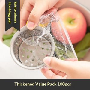 JJT Kitchen Sink Disposable Filter Net Vegetable Washing Anti-Blocking Sewer Pipe Leftover Rice Leak-Proof Garbage Floor Drain Net Cover