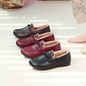 Womens Shoes Winter Cotton Boots New Non-Slip Waterproof Slip-On Cotton Shoes Popular Fashion Casual Cotton Shoes