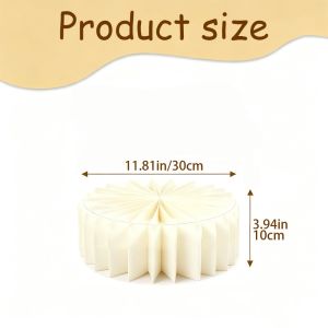 LEKGAVD Folding Display Stand Paper Column Ornament Dessert Stand Decoration Risers Cupcake Stand Wedding