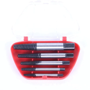 5/6pc Steel Broken Damaged Screw Extractor Drill Bit Guide Set Bolt Remover Easy Out Faucet Triangular Valve Water Pipe Wire Bits Center Removal