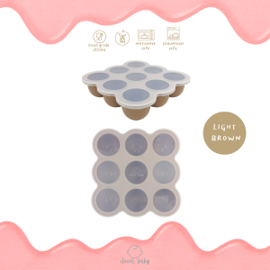 Clever baby store บล็อคซิลิโคนแช่อาหารเด็ก ทำสต็อกอาหาร บล็อคใส่อาหารเด็ก 6 เดือนขึ้นไป