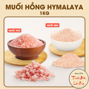 Muối hồng Hymalaya nguyên chất 1kg (Dùng làm gia vị nấu ăn nguyên hạt và xay nhuyễn)