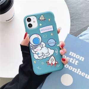 Candyy.case - นักบินอวกาศ(ใหญ่) เคสไอโฟนซิลิโคนแบบนิ่ม TPU เคสไอโฟน11 12 Pro Max เคสไอโฟน7พลัส XS i6 /7plus 8 #862