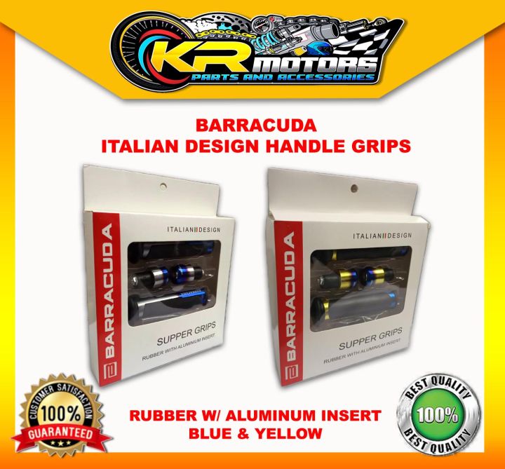 Handle Grip for Motorcycle / Big Bikes / Scooters Barracuda Italian Design - High Quality