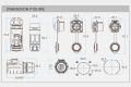 LP16 Connector Waterproof CNLINKO 5 Pin Male Female. 