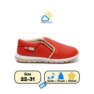 First Light K21 Red Sepatu Anak Balita Gratis Kaos Kaki