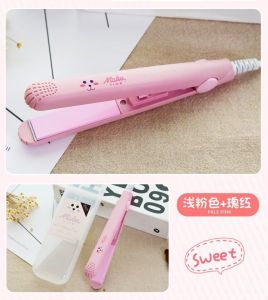 BeautyShop #0117# Mini Portable Electric Straightener Safety Hair Care Splint Perm