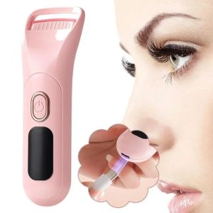 MAOMEI Rechargeable Electric Eyelash Curler Digital Display Temperature Control Lash Curling Wand Beauty Device 3 Modes Eyelash Grafting Tool Makeup Application