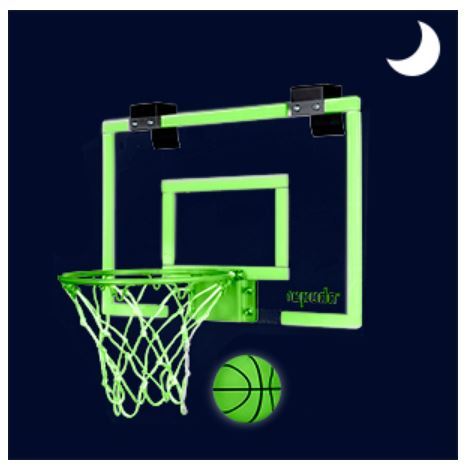 SKLZ Pro Mini Basketball Hoop - Glow in The Dark