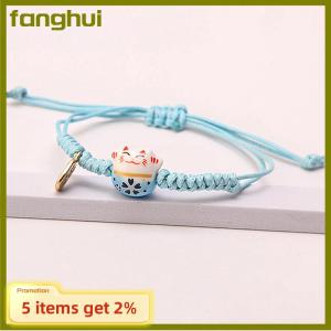 fanghui Hand-woven Lucky Cat Bracelet Couple For Women Mama Gift