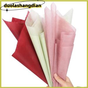 [Duola] กระดาษบุฝ้ายนมโปร่งแสงใช้สำหรับห่อดอกไม้ช่อดอกไม้กระดาษตกแต่งสีสันสดใสสำหรับงานแต่งงาน