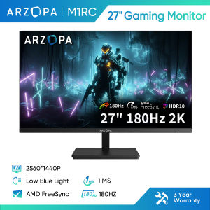 ARZOPA 27" 180HZ Gaming Monitor -2K QHD 2560x1440 Fast IPS Computer PC Display 115% sRGB Adaptive-Sync 1ms Response 1x Display Port 1.4 1x HDMI 2.0 1x USB C -M1RC