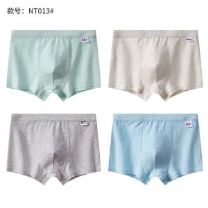 4pcs-Breathable Boys Cotton Underwear for Obese Teens Growing Kids Big Boys Students Youth Development Period Soft Boxer Briefs2026