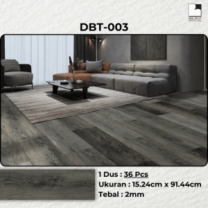 Premium Lantai Vinyl Kayu 1 Dus (36PCS) 91.5cm x 15cm Stiker Lantai Motif Kayu dengan Lem WD1
