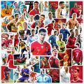 50pcs Football Sports Star Cristiano Ronaldo Stickers DIY Phone Luggage Skateboard Scrapbook Decals. 