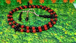 Tasbih Kombinasi Batu Coral Marjan Dan Galih Kelor Bonus Gelang