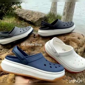 // สัง1 คู่ แถมตัวติดรองเท้า(Jibbitzs)= 4 ชิ้น//รองเท้าหัวโต Crocs Full Force Clog หิวนอก ถูกกว่า Shop กำลังเป็นที่นิยม ใส่สบาย
