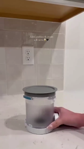 2pcs leakproof pint và nắp đậy cho Ice Cream các nhà sản xuất trong suốt mềm phục vụ Maker Phụ Kiện Bộ phận thay thế