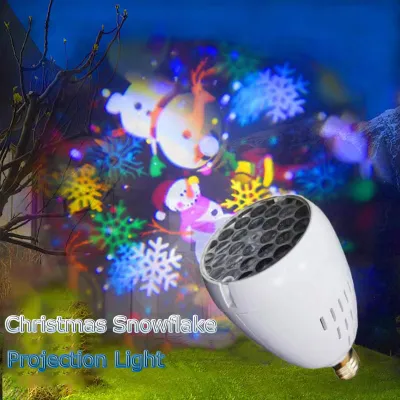 YHLAMP Snowflake Christmas Projector Light LED Light Festoon Fairy Lights Christmas Party Light Ball Bubble Lamp