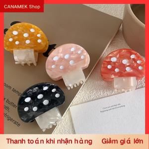 CS Dễ Thương Hình Dạng Nấm Tóc Nhỏ Móng Vuốt Thời Trang Sáng Tạo Acetate Tóc Clip Đáng Yêu Nhà Máy Cá Mập Clip Cho Cô Gái Tóc Phụ Kiện
