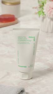 [Reday stock] Green Tea Amino Acid Cleansing Foam  Sulfate-Free  Moisturizing Korean Facial Cleanser  gentle foam