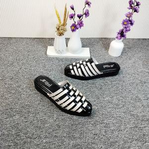 VESSONA  -Sandal PlatFrom Wanita Anyam 3 cm Sandal Waniat Motif Tikar Terbaru Empuk Dan Super Nyman
