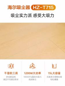 Haier Vacuum Cleaner Household Wet and Dry Blowing Multifunctional Barrel Type Large Suction Capacity Car a Suction hine HZ-T715