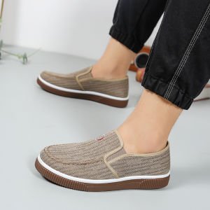 New mens Korean style casual sneakers canvas shoes and Oxford-soled work shoes