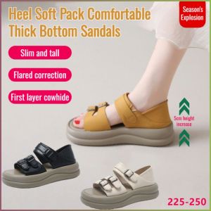 รองเท้าแตะลําลองผู้หญิงพื้นหนา อัปเปอร์นุ่ม แฟชั่น รองเท้าผู้หญิง การวิเคราะห์รายละเอียด ไม่สกปรกง่าย