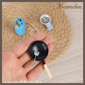 [Carmelun] Dollhouse Miniature Kitchen 1:12 Toy Kitchen A Gas Tank Set Height 5cm