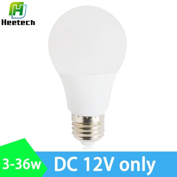 LED Bulb E27 DC 12V Light Bulb 3W 5W 7W 9W 12W 15W High Brightness for ...