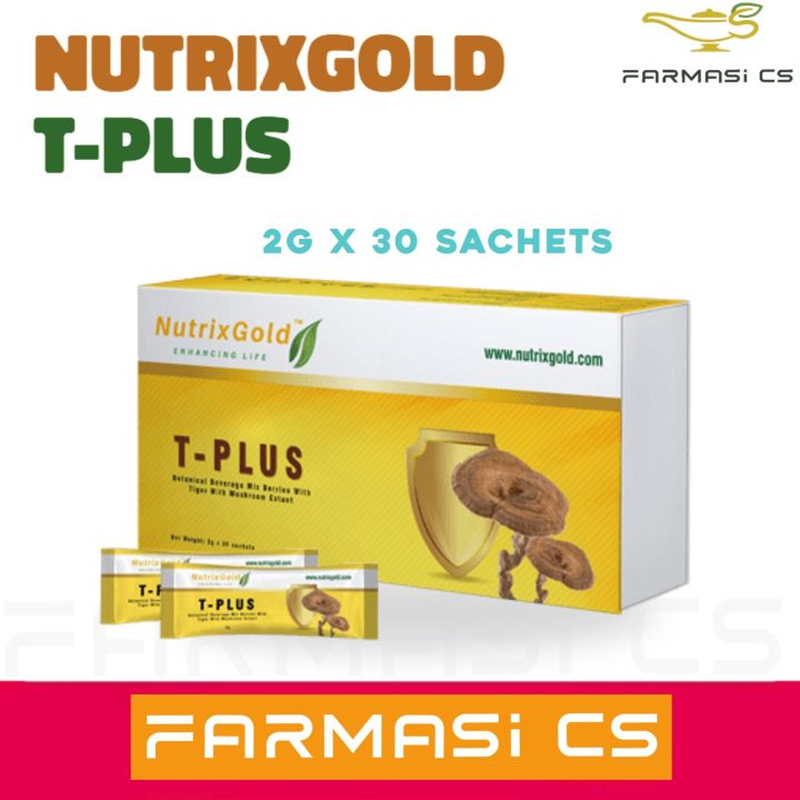 NutrixGold T-Plus Tiger Milk Mushroom Extract 2g x 30 Sachets EXP:03/ ...