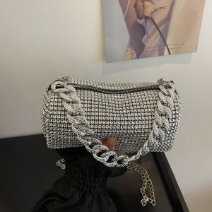 SAINT Shiny Evening Banquet Bag Mini Crossbody Bag Glitter Shoulder Bag Mini Small Purse Rhinestone Hand Bag Party
