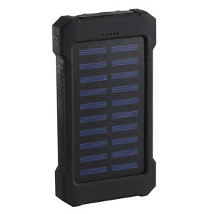 50000 mAh Powerbank Solar Cell Tenaga Matahari Dual USB Flashlight Daya Ponsel