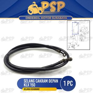 Selang Cakram Depan KLX 150 (1317 cm) - Kabel Cable Cabel Tali Kawat Seling Rem Rim Brake Brake