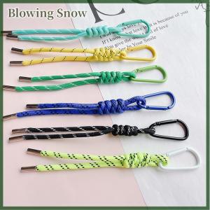 Blowing Nylon Handmade Rope Keychain Y2K Fashion Bag Pendant Jewelry DIY Colorful Pendant Gift