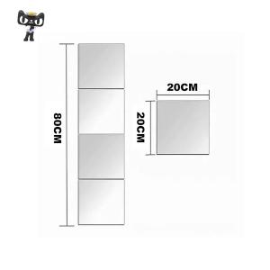 3D Acrylic Mirror Bathroom Self Adhesive Wall Mounted Flexible Mirror with Sticker Glass Circle Mirror Round Toilet Mirrors