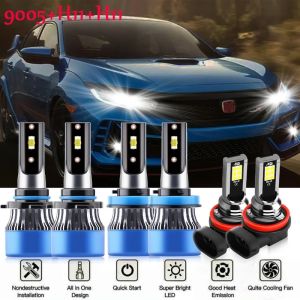 LED Headlight High Low Beam 9005 H11 H8 H9 Fog Light Bulbs Auto Car Headlamp Replacement For Honda Civic 2016 2017-2019 2020