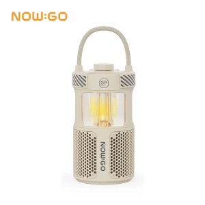 NowGo Bluetooth 5.3 Wireless Portable Speakers IPX6 Waterproof Outdoor With Lantern 360° Sound Powerbank