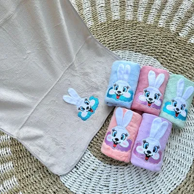 Handuk Bayi Baru Lahir Lembut Super Soft Tebal Dan Halus Ukuran 50 x 100Cm Unisex Sukmastore
