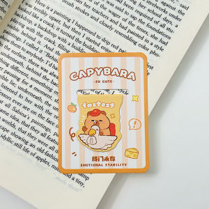 Kapibala Cute Bookmark Student Double sided Reading Page Clip Book Clip