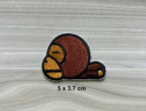 Sticker ủi nhiệt thêu logo hình khỉ baby milo - N158