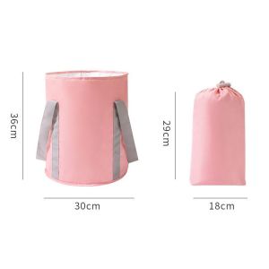 Collapsible Foot Bath Basin Portable Foot Soak Tub with Handle Easy to Carry Folding Foot Tub for Soaking Feet Multifunctional Bucket for Camping Washing Storage Bucket Foot Spa